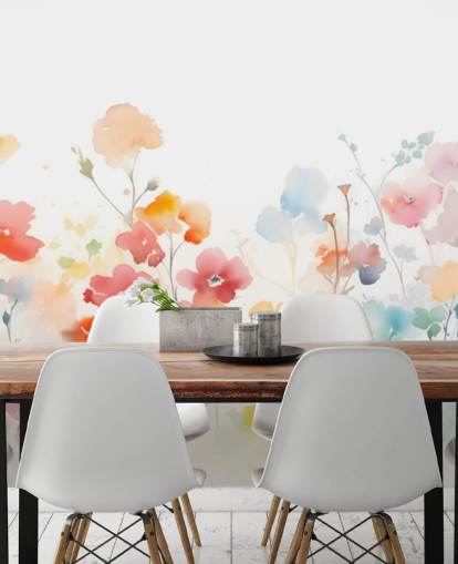 colourful floral wallpaper wall mural colourful floral wallpaper wall mural