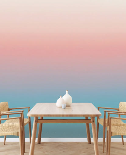 blue and pink omber wallpaper mural called Coral Omber