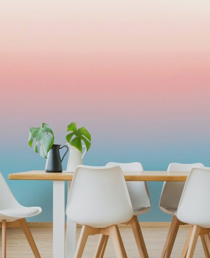 blue and pink omber wallpaper mural called Coral Omber