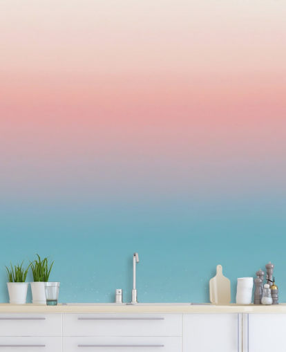 blue and pink omber wallpaper mural called Coral Omber blue and pink omber wallpaper mural called Coral Omber