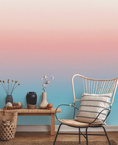 blue and pink omber wallpaper mural called Coral Omber blue and pink omber wallpaper mural called Coral Omber