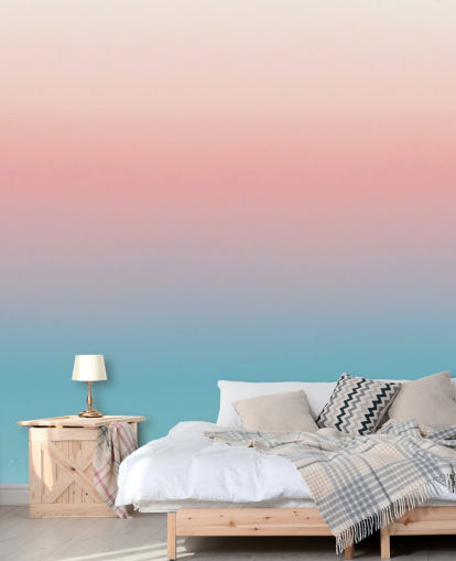blue and pink ombre wallpaper mural called Coral Ombre blue and pink ombre wallpaper mural called Coral Ombre