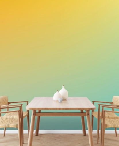 mural de papel de parede ombre amarelo e azul chamado Summer Ombre