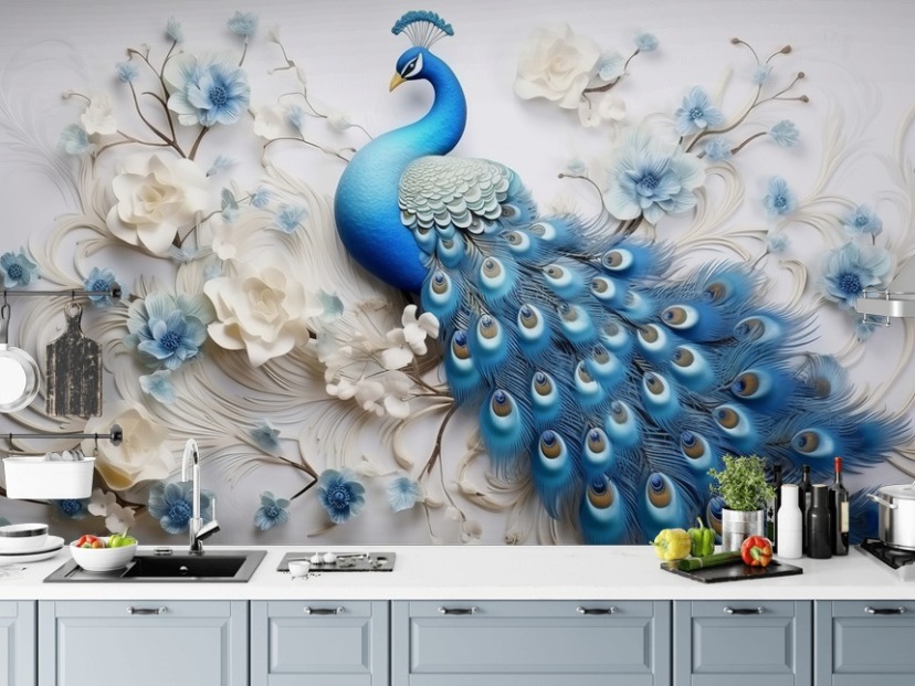 Peacock Wallpaper and Wall Murals | Wallsauce UK