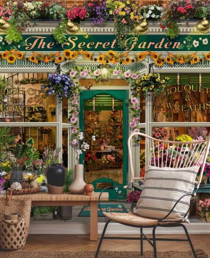 colorido papel pintado personalizado para fachadas llamado The Secret Garden de Garry Walton para residencias de ancianos colorido papel pintado personalizado para fachadas llamado The Secret Garden de Garry Walton para residencias de ancianos