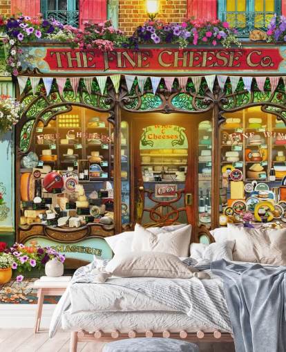 papel de parede colorido de fachada personalizado chamado La Fromagerie de Garry Walton para casas de repouso papel de parede colorido de fachada personalizado chamado La Fromagerie de Garry Walton para casas de repouso