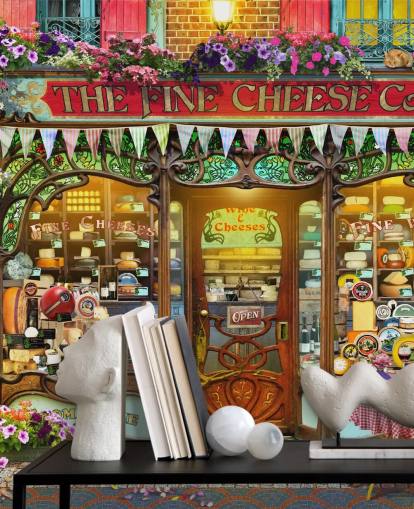 papier peint de façade personnalisé coloré appelé La Fromagerie par Garry Walton pour les maisons de retraite papier peint de façade personnalisé coloré appelé La Fromagerie par Garry Walton pour les maisons de retraite