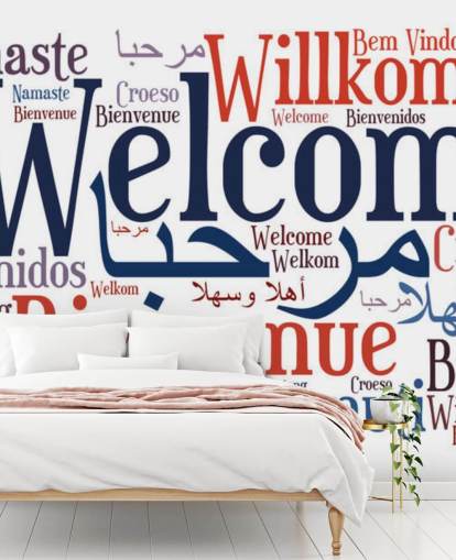 valkoinen ja sininen koulutuskoulun taustakuvamaalaus nimeltä Welcome Wordcloud valkoinen ja sininen koulutuskoulun taustakuvamaalaus nimeltä Welcome Wordcloud