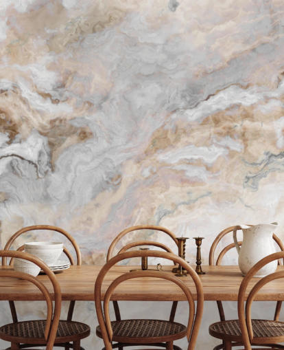 carta da parati murale in marmo grigio e bianco chiamato Grey and White Marble per cucine, bagni e sale da pranzo