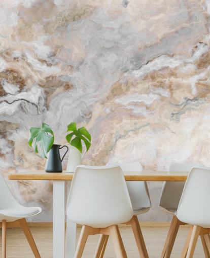 Tapetentapete aus grauem und weißem Marmor namens Grey and White Marble für Küchen, Badezimmer und Esszimmer