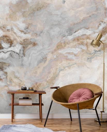 carta da parati murale in marmo grigio e bianco chiamato Grey and White Marble per cucine, bagni e sale da pranzo