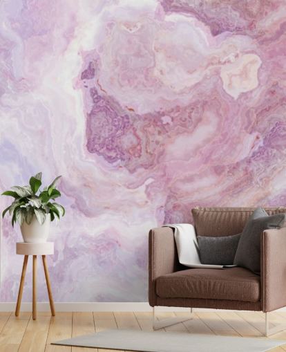 mural de papel de parede de mármore rosa e roxo chamado Pink and Purple Swirl para cozinhas, banheiros e quartos de adolescentes mural de papel de parede de mármore rosa e roxo chamado Pink and Purple Swirl para cozinhas, banheiros e quartos de adolescentes