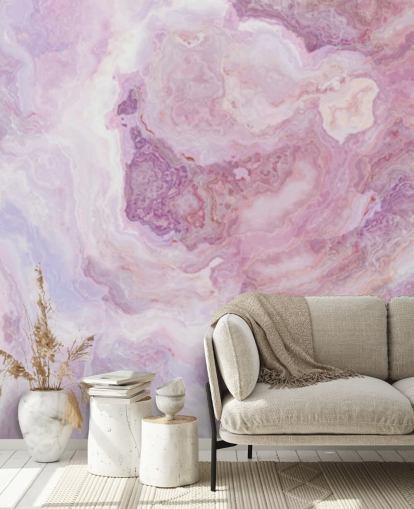 mural de papel de parede de mármore rosa e roxo chamado Pink and Purple Swirl para cozinhas, banheiros e quartos de adolescentes mural de papel de parede de mármore rosa e roxo chamado Pink and Purple Swirl para cozinhas, banheiros e quartos de adolescentes
