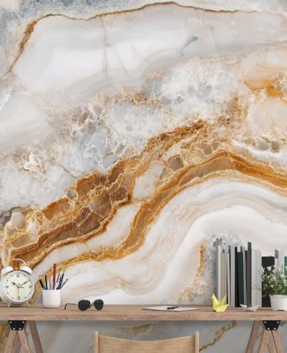white and gold marble wallpaper mural called White Gray and Gold Swirls Marble for bathrooms, kitchens and dining rooms white and gold marble wallpaper mural called White Gray and Gold Swirls Marble for bathrooms, kitchens and dining rooms