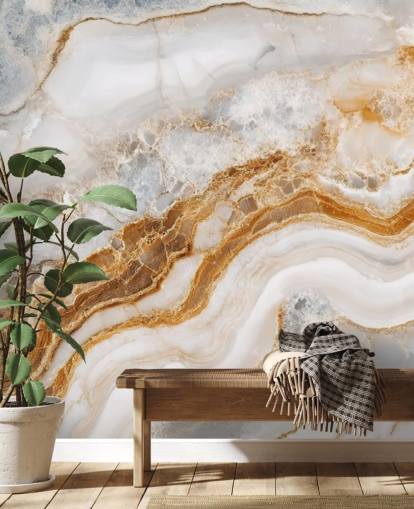 mural de papel pintado de mármol blanco y dorado llamado White Grey and Gold Swirls Marble para baños, cocinas y comedores mural de papel pintado de mármol blanco y dorado llamado White Grey and Gold Swirls Marble para baños, cocinas y comedores