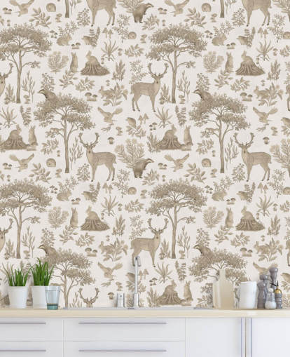 white kids forest wallpaper mural called Vintage White Fantastic Forest by Kikki Belle for kids bedrooms white kids forest wallpaper mural called Vintage White Fantastic Forest by Kikki Belle for kids bedrooms