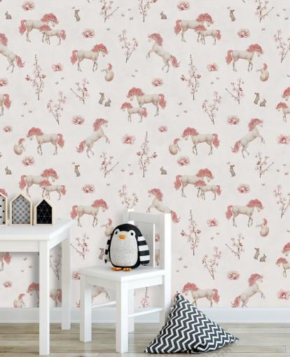 white unicorn wallpaper mural called White Unique Unicorn by Kikki Belle for children's bedrooms and nurseries white unicorn wallpaper mural called White Unique Unicorn by Kikki Belle for children's bedrooms and nurseries