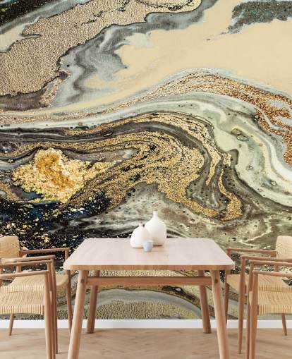 gyldenbrun marmor tapetmaleri kaldet Golden Brown Agate Marble af Lara Skinner til stuer og spisestuer gyldenbrun marmor tapetmaleri kaldet Golden Brown Agate Marble af Lara Skinner til stuer og spisestuer