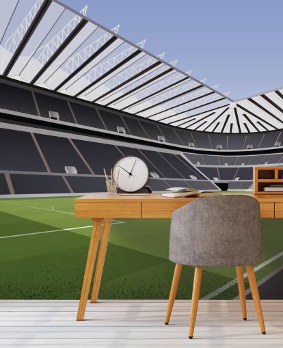 mural de papel pintado negro y verde del Newcastle United llamado St James' Park Football Stadium de Matthew J I Wood Diseño e ilustración para dormitorio infantil mural de papel pintado negro y verde del Newcastle United llamado St James' Park Football Stadium de Matthew J I Wood Diseño e ilustración para dormitorio infantil