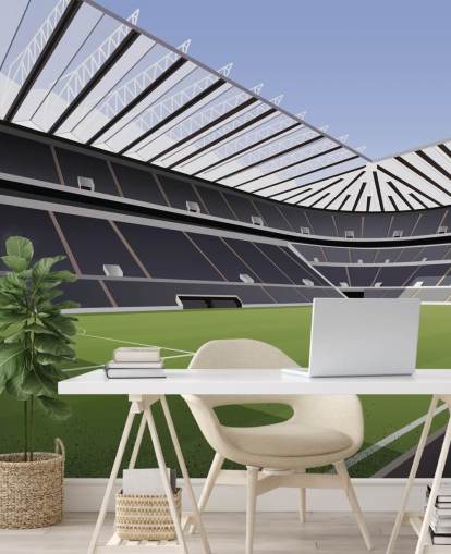black and green newcastle united wallpaper mural called St James' Park Football Stadium by Matthew J I Wood Design & Illustration for child's bedroom black and green newcastle united wallpaper mural called St James' Park Football Stadium by Matthew J I Wood Design & Illustration for child's bedroom