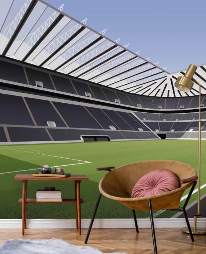 schwarz-grüne Newcastle United-Tapete mit dem Titel St James' Park Football Stadium von Matthew J I Wood Design & Illustration für das Kinderzimmer schwarz-grüne Newcastle United-Tapete mit dem Titel St James' Park Football Stadium von Matthew J I Wood Design & Illustration für das Kinderzimmer