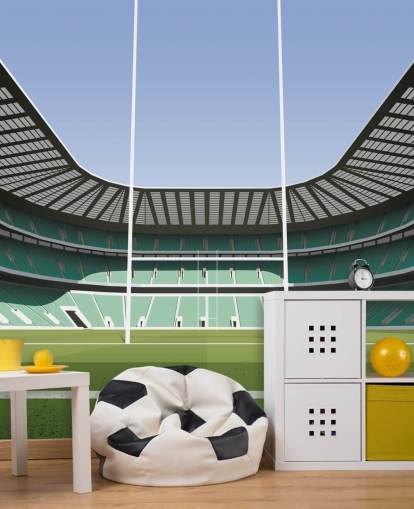 grønt england rugby tapetmaleri kaldet Twickenham Rugby Stadium af Matthew J I Wood Design & Illustration grønt england rugby tapetmaleri kaldet Twickenham Rugby Stadium af Matthew J I Wood Design & Illustration