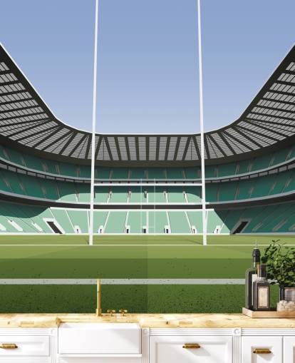 green england rugby wallpaper mural called Twickenham Rugby Stadium by Matthew J I Wood Design & Illustration green england rugby wallpaper mural called Twickenham Rugby Stadium by Matthew J I Wood Design & Illustration