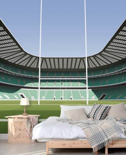 green england rugby wallpaper mural called Twickenham Rugby Stadium by Matthew J I Wood Design & Illustration green england rugby wallpaper mural called Twickenham Rugby Stadium by Matthew J I Wood Design & Illustration