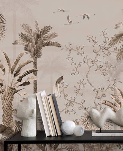 chinoiseries tapetmaleri kaldet Chinoiserie Tropical Forest på Wallsauce chinoiseries tapetmaleri kaldet Chinoiserie Tropical Forest på Wallsauce