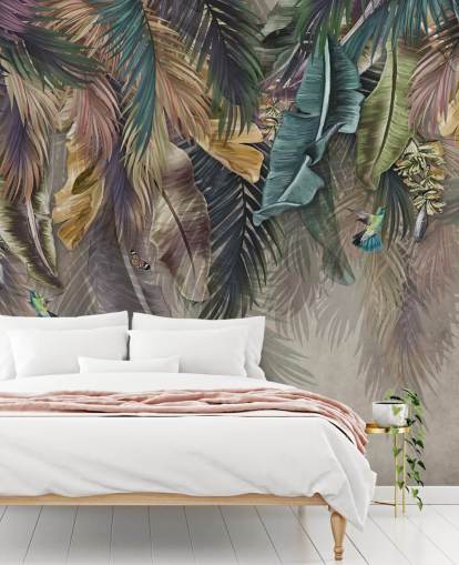 palm tree wallpaper called Hanging Tropical Palm Trees at Wallsauce