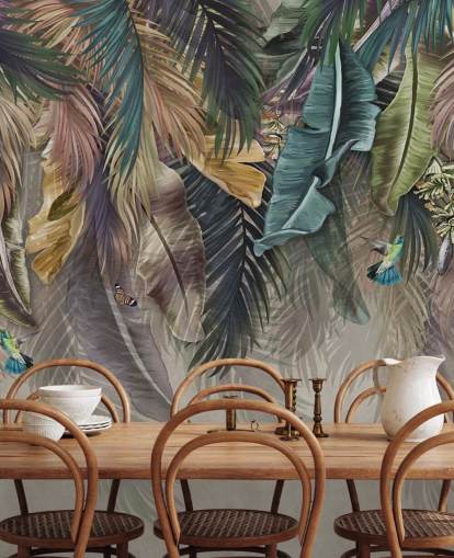palm tree wallpaper called Hanging Tropical Palm Trees at Wallsauce