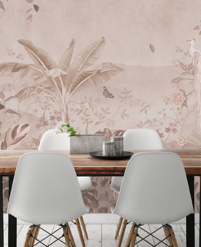 white peacock wallpaper mural called Vintage Tropical White Peacock for bedrooms, living rooms and bathrooms white peacock wallpaper mural called Vintage Tropical White Peacock for bedrooms, living rooms and bathrooms