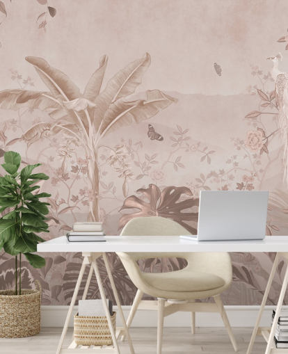 papier peint mural en forme de paon blanc appelé Vintage Tropical White Peacock pour les chambres, les salons et les salles de bain papier peint mural en forme de paon blanc appelé Vintage Tropical White Peacock pour les chambres, les salons et les salles de bain