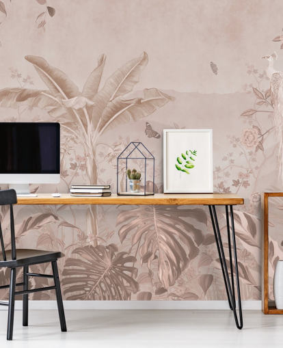 white peacock wallpaper mural called Vintage Tropical White Peacock for bedrooms, living rooms and bathrooms white peacock wallpaper mural called Vintage Tropical White Peacock for bedrooms, living rooms and bathrooms