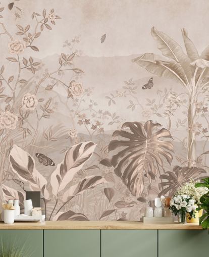 sepia vintage wallpaper mural called Vintage Sepia Palm Trees at Wallsauce sepia vintage wallpaper mural called Vintage Sepia Palm Trees at Wallsauce