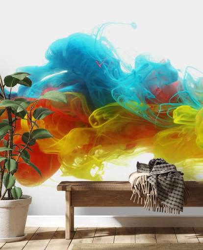 papier peint liquide coloré appelé Clouds of Colour pour les chambres et les salons