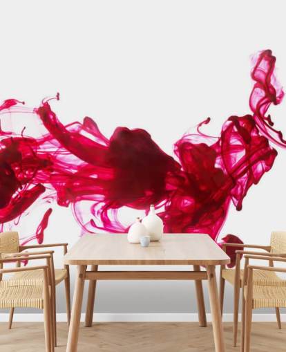 Mural de pared Tinta roja en agua