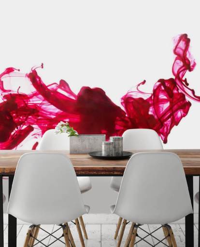 Red Ink in Water Wall Mural