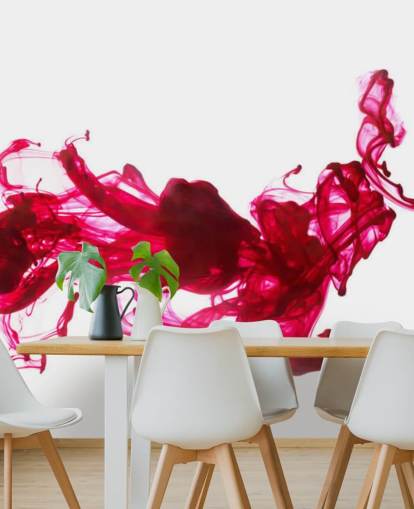 Red Ink in Water Wall Mural