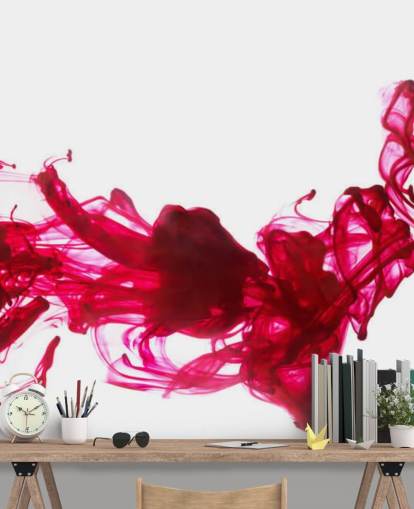Mural de pared Tinta roja en agua