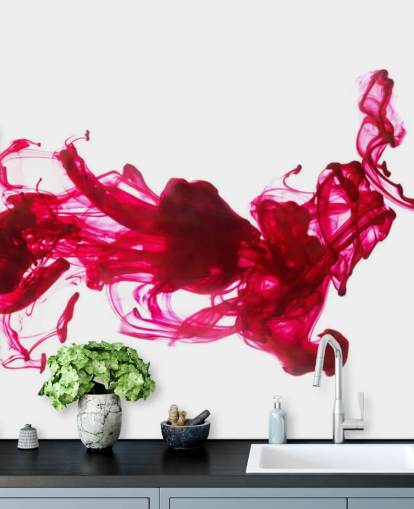Mural de pared Tinta roja en agua