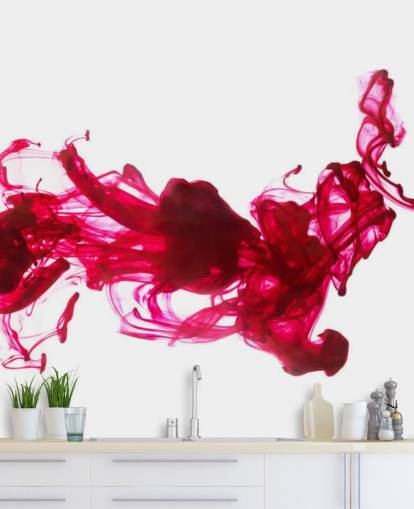 Red Ink in Water Wall Mural