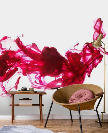 Mural de pared Tinta roja en agua
