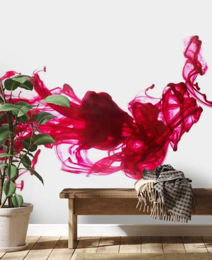 Red Ink in Water Wall Mural