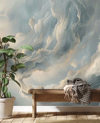 Graue Wolkentapete namens Abstract Ash Grey Clouds für Schlafzimmer und Wohnzimmer Graue Wolkentapete namens Abstract Ash Grey Clouds für Schlafzimmer und Wohnzimmer