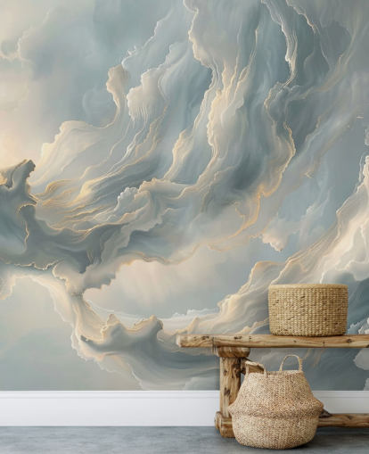 mural de papel pintado de nubes grises llamado Nubes abstractas de color gris ceniza para dormitorios y salas de estar mural de papel pintado de nubes grises llamado Nubes abstractas de color gris ceniza para dormitorios y salas de estar