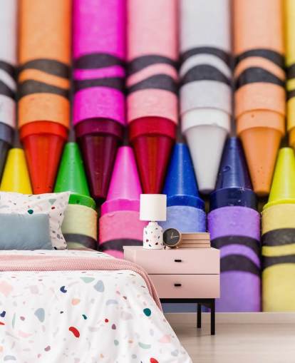 Papel de parede de lápis coloridos de arco-íris