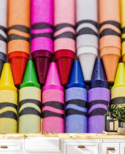 Papel de parede de lápis coloridos de arco-íris