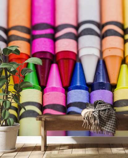 Papel de parede de lápis coloridos de arco-íris Papel de parede de lápis coloridos de arco-íris