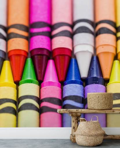 Papel de parede de lápis coloridos de arco-íris